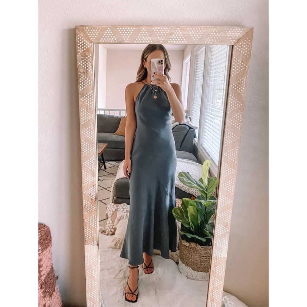 Abercrombie High Neck Maxi Dress Small